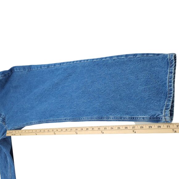 Carhartt Relaxed Fit B160 STW Jeans Mens 44x32 Medium Wash Denim Straight Leg - Picture 5 of 15